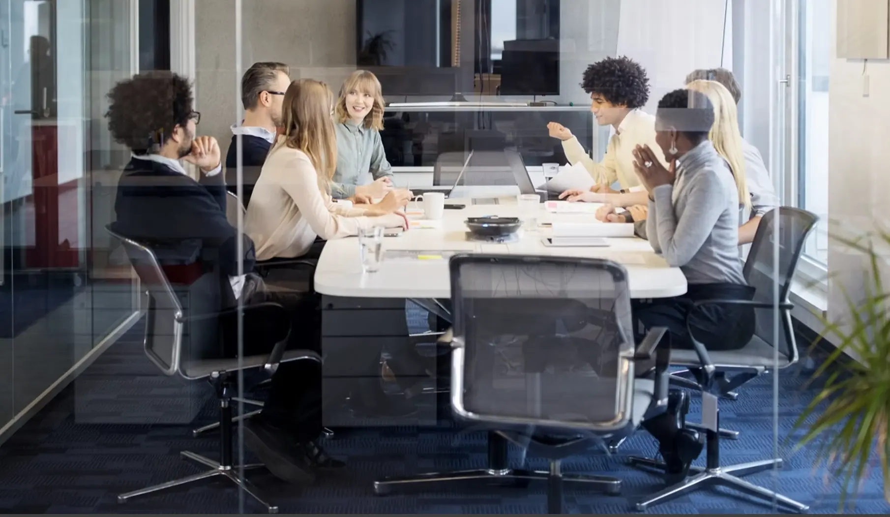 Professional business team collaboration